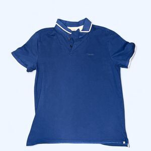 Calvin Klein Men's Blue and Navy Polo-shirts